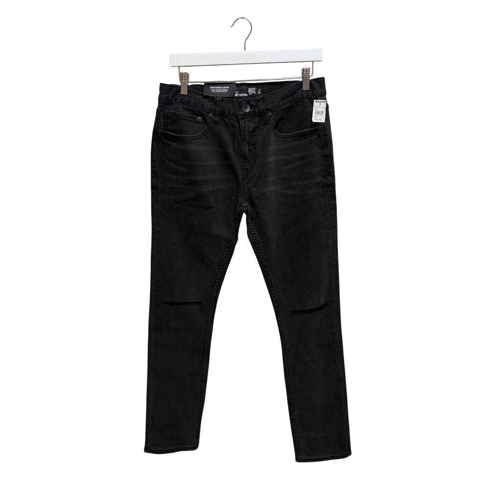 Tillys RSQ Seattle Skinny Tapered Black Jeans Men's 32x32 NEW